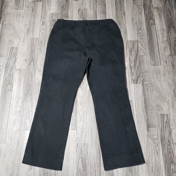 (3/$35) Brooks Brothers Stretch Cropped Grey Pants - Picture 2 of 12